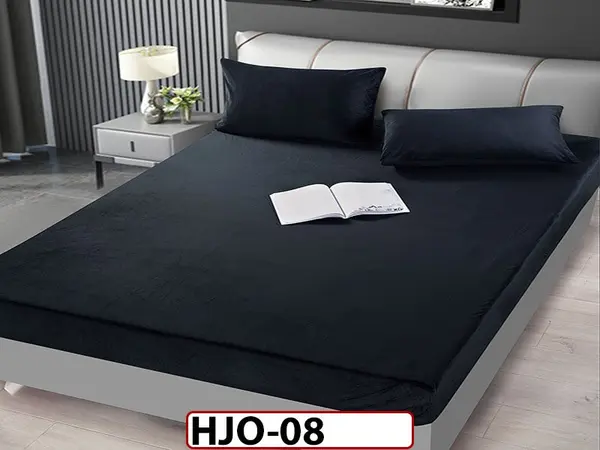 Husa de Pat din Catifea + 2 Fete de Perne - Saltea 180x200 - Pat 2 Persoane - HJO08