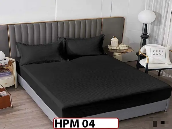 Husa de Pat din Damasc Finetat + 2 Fete de Perne - Saltea 160x200 - HPM 04