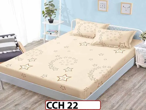 Husa de Pat din Finet + 2 Fete de Perne - Saltea 160x200 - Pat 2 Persoane - CCH 22