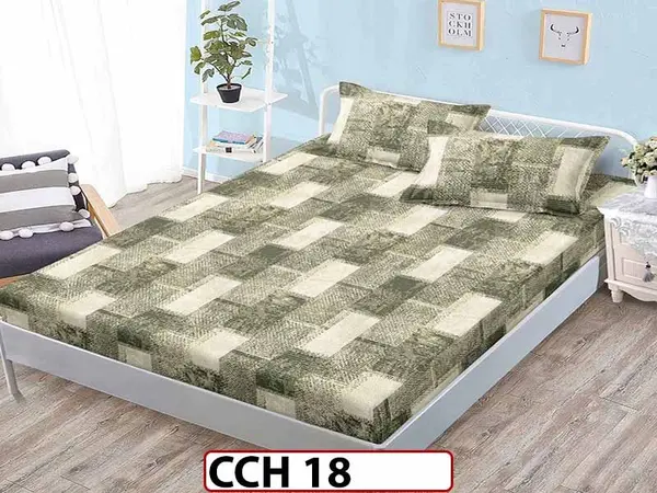 Husa de Pat din Finet + 2 Fete de Perne - Saltea 160x200 - Pat 2 Persoane - CCH 18