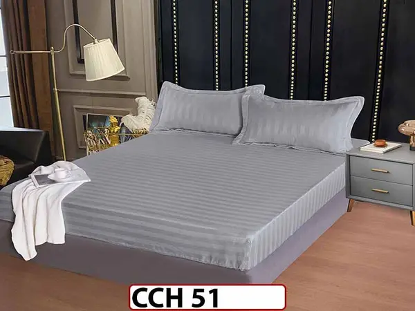 Husa de Pat din Finet + 2 Fete de Perne - Saltea 160x200 - Pat 2 Persoane - CCH 51