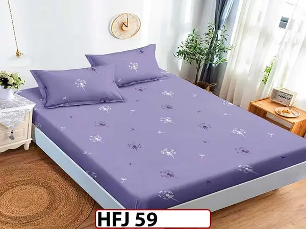 Husa de Pat din Finet + 2 Fete de Perne - Saltea 180x200 - Pat 2 Persoane - HFJ59