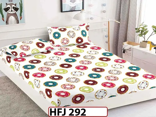 Husa de Pat din Finet + 2 Fete de Perne - Saltea 180x200 - Pat 2 Persoane - HFJ292