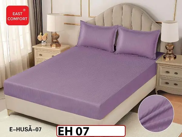 Husa de Pat din Finet + 2 Fete de Perne - Saltea 180x200 - Pat 2 Persoane - EH 07