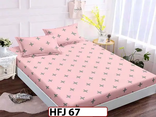 Husa de Pat din Finet + 2 Fete de Perne - Saltea 180x200 - Pat 2 Persoane - HFJ67
