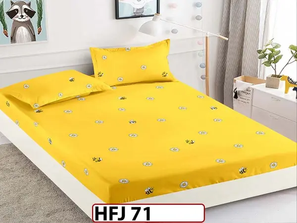 Husa de Pat din Finet + 2 Fete de Perne - Saltea 180x200 - Pat 2 Persoane - HFJ71