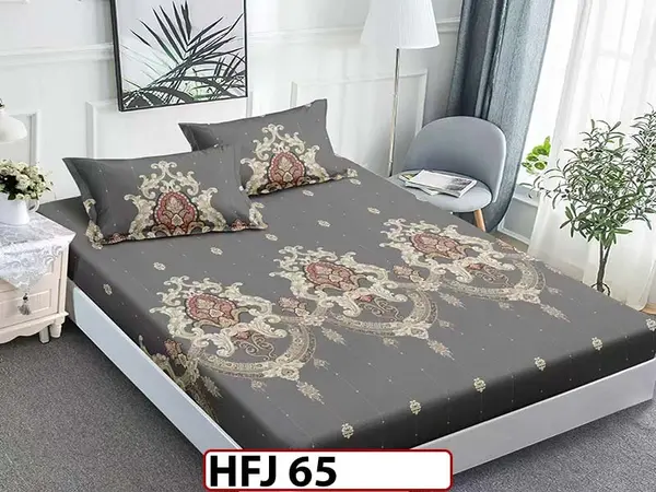 Husa de Pat din Finet + 2 Fete de Perne - Saltea 180x200 - Pat 2 Persoane - HFJ65