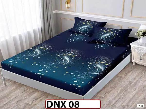 Husa de Pat din Finet + 2 Fete de Perne - Saltea 180x200 - Pat 2 Persoane - DNX 08