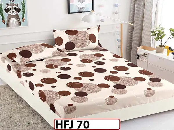 Husa de Pat din Finet + 2 Fete de Perne - Saltea 180x200 - Pat 2 Persoane - HFJ70