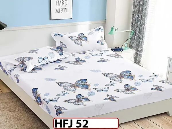 Husa de Pat din Finet + 2 Fete de Perne - Saltea 180x200 - Pat 2 Persoane - HFJ52