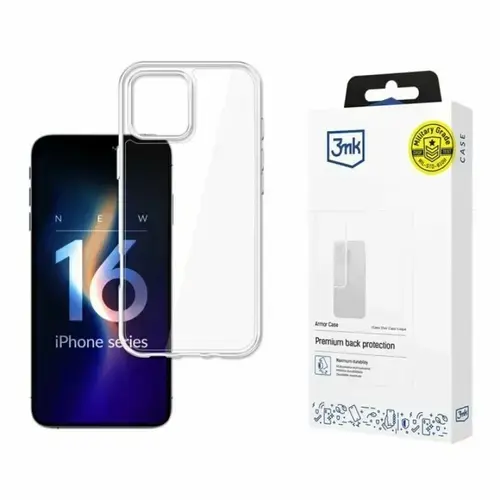 Husa de protectie 3mk Armor Case pentru iPhone 16 Pro, Transparent