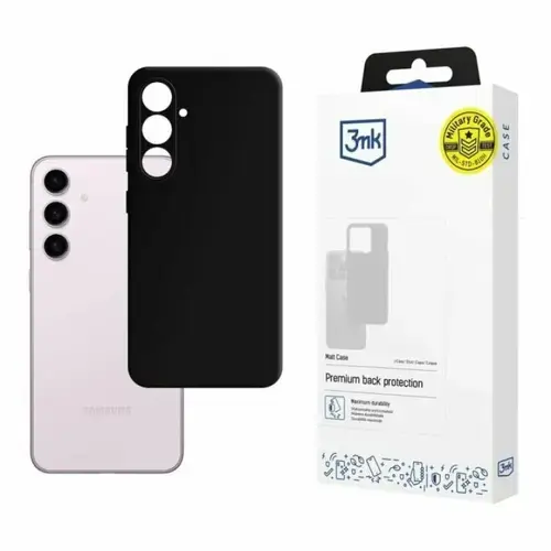 Husa de protectie 3mk Matt Case pentru Samsung Galaxy S24, Negru