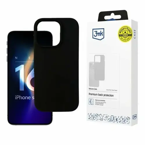 Husa de protectie 3mk Silicone Case pentru iPhone 16 Pro, Transparent