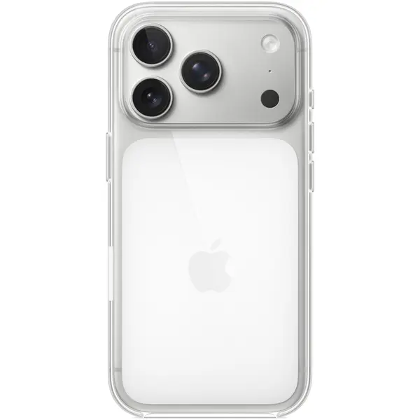 Husa de protectie Apple cu MagSafe pentru iPhone 17 Pro, Silicon Transparent