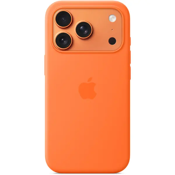 Husa de protectie Apple cu MagSafe pentru iPhone 17 Pro, Silicon Orange