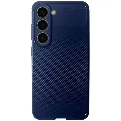 Husa de protectie Devia Carbon Fiber Texture Shockproof pentru Samsung Galaxy S23 Plus, Albastru