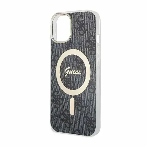 Husa de protectie Guess 4G IML MagSafe pentru iPhone 14 (Negru)