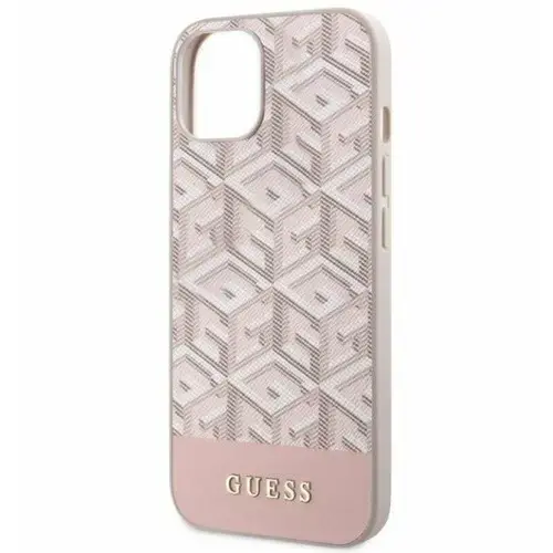 Husa de protectie Guess G Cube MagSafe pentru iPhone 14 (Roz)