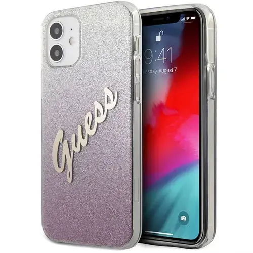 Husa de protectie Guess Vintage pentru Apple iPhone 12 mini (Roz)