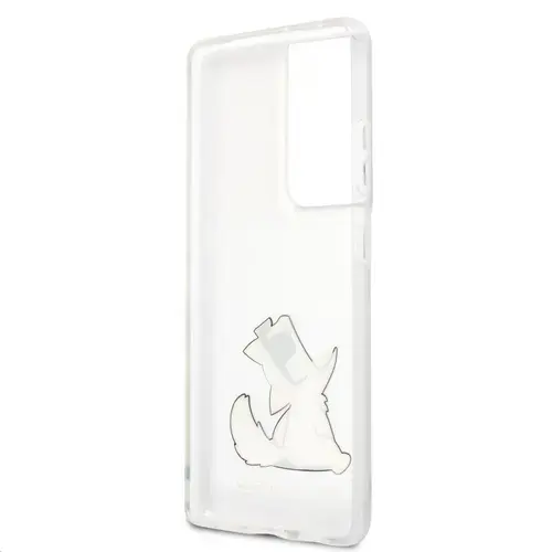 Husa de protectie Karl Lagerfeld Choupette Fun pentru Samsung Galaxy S21 Ultra 5G (Transparent)
