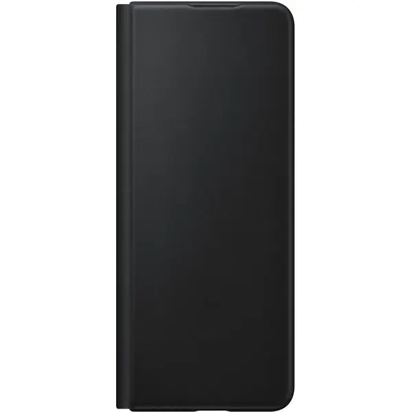 Husa de protectie Samsung Leather Flip Cover pentru Galaxy Z Fold3, Negru