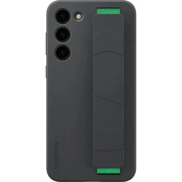 Husa de protectie Samsung Silicone Grip pentru Galaxy S23 Plus, Negru