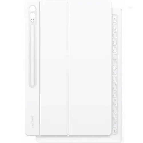 Husa de protectie Samsung Smart Book Cover Keyboard pentru Galaxy Tab S10 Ultra / S9 Ultra, Alb