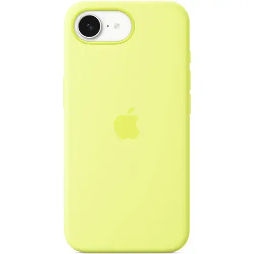 Husa de protectie spate Apple Silicone Case MGYW4ZM/A pentru iPhone 16e (Galben)