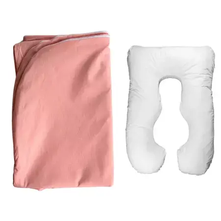 HUSĂ DE SCHIMB pentru Pernă Gravide 3 în 1 TWINDECO Maxim Roz – NU include perna