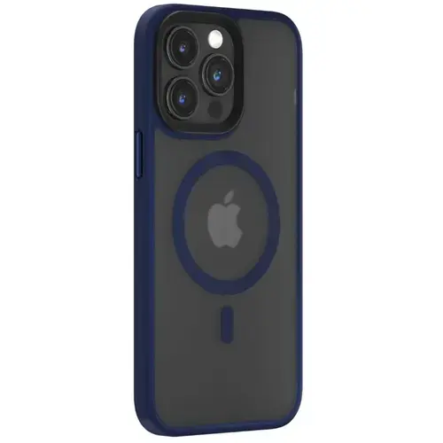 Husa Devia Pino Series Magnetic Shockproof compatibila cu iPhone 15 Pro Max, Albastru