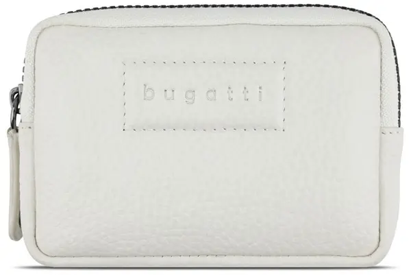 Husă din piele pentru chei Bugatti Elsa - Protecție RFID, alb