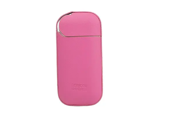 Husa din piele sintetica roz pentru incarcator IQOS - GC-4 | German Couture