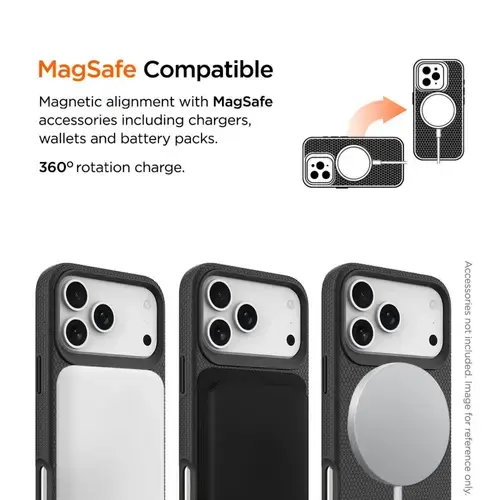 Husa Eiger North Magsafe GRS pentur iPhone 17 Pro, Negru