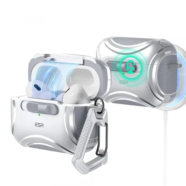 Husa ESR Cyber pentru Apple AirPods Pro Series, Gri