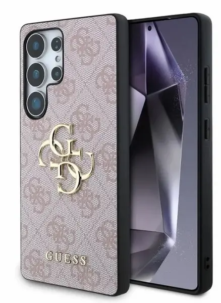 Husă Guess - Metal Logo, Galaxy S25 Ultra, roz