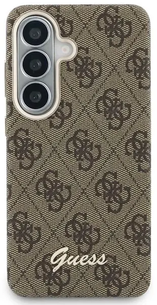 Husă Guess - Script Metal Logo Magnetic, Galaxy S26, maro
