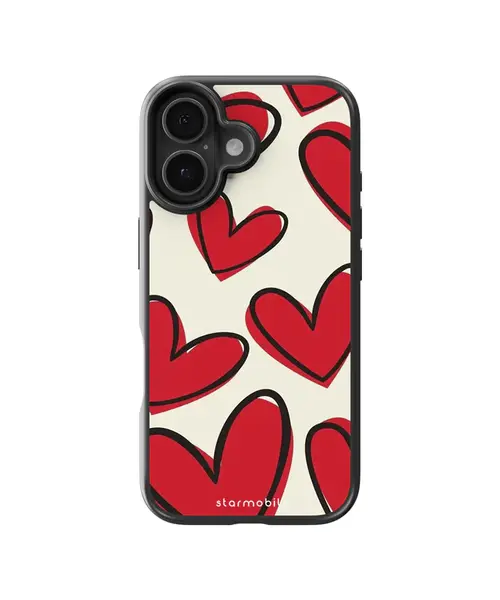 Husa Happy Hearts Apple iPhone Impact Ultra - iPhone 17