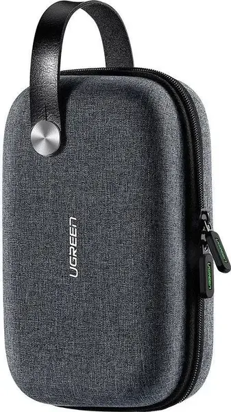 Husa hard disk extern Ugreen 2.5inch, compatibila cu cabluri, gedgaturi electronice, cosmetice (Gri)