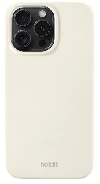 Husă Holdit - Silicone, iPhone 14 Pro Max, Light Beige