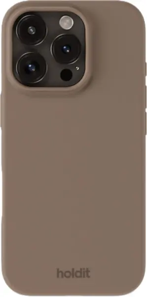 Husă Holdit - Silicone, iPhone 16 Pro, Mocha Brown