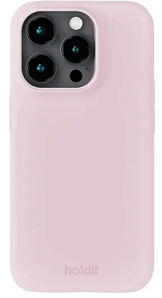 Husă Holdit - Silicone, iPhone 16 Pro, Pale Pink