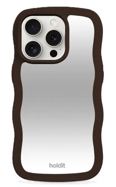 Husa Holdit - Wavy, iPhone 16 Pro, Midnight Blue/Transparent