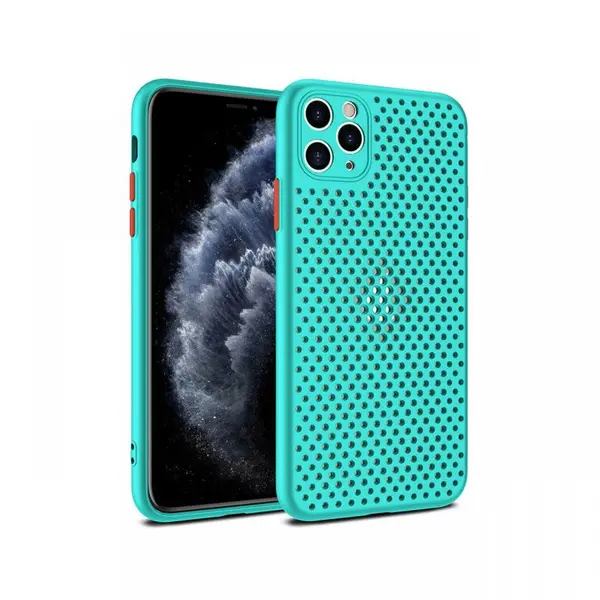 Husa iPhone 12 Pro Max Lemontti Bubble Turcoaz