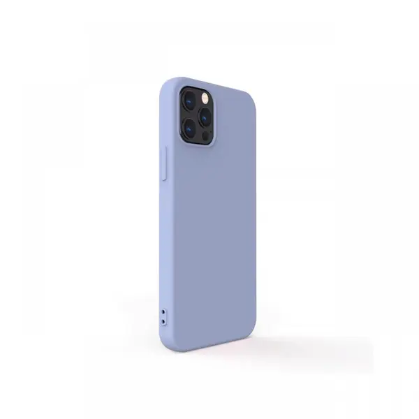 Husa iPhone 12 Pro Max Lemontti Silicon Soft Slim Lavender Gray