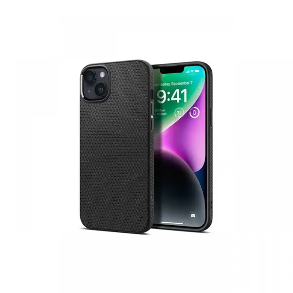 Husa iPhone 14 Spigen Liquid Air Matte Black