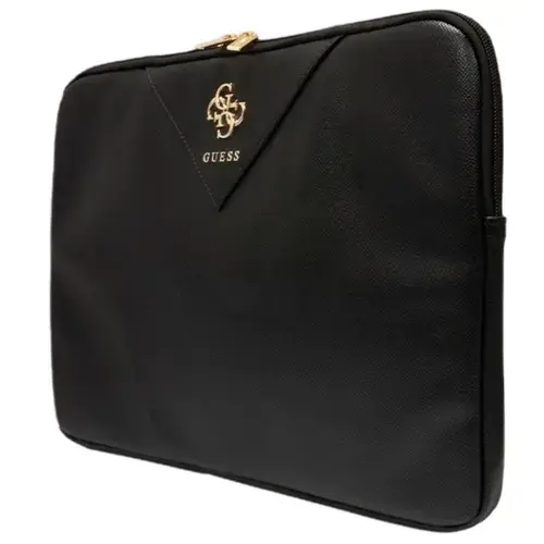 Husa Laptop Guess GUCS14ZPGSTEGK, 14 inch, 4G Triangle (Negru)