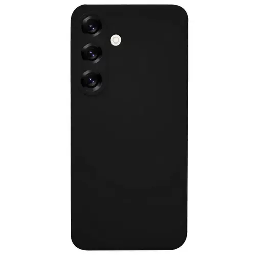 Husa Lemontti Silicon Silky Samsung Galaxy S25, Negru