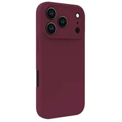 Husa Lemontti Silicon Soft Slim Magsafe pentru iPhone 17 Pro, Visiniu