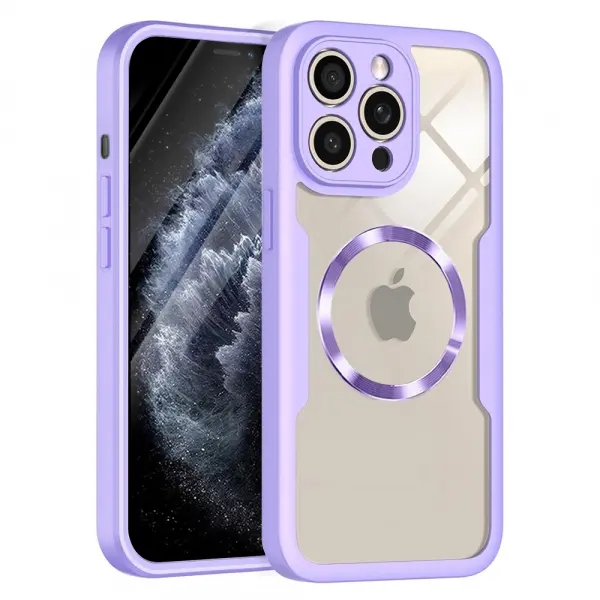 Husa MagSafe pentru Apple iPhone 11 Pro Max, Techsuit, ColorVerse 360, Mov