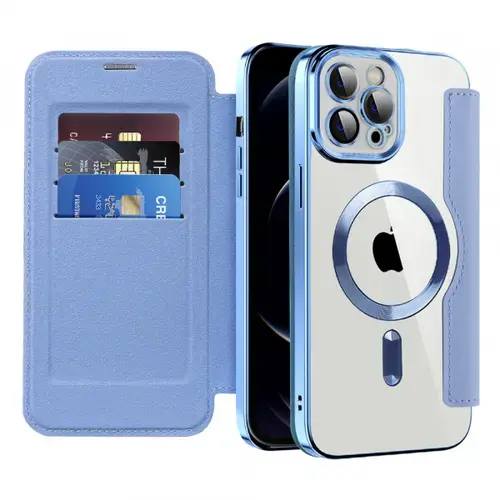Husa MagSafe pentru Apple iPhone 12 Pro Max, Techsuit, SmartMag Book